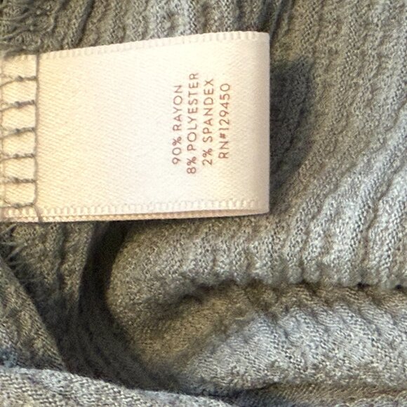 LC Lauren Conrad Midi Dress Gray Gauze‎ Look Women's Med See Notes - Picture 8 of 8